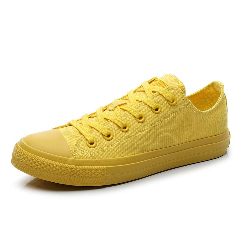 Men Canvas Shoes Mango Yellow Bright Yellow Fashio...