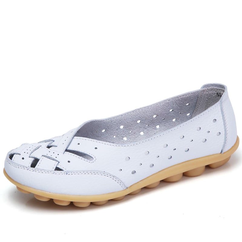 Women Shoes Flats Soft Leather Shoes Woman Loafers Oxford Ladies Shoes For Women White Shoes