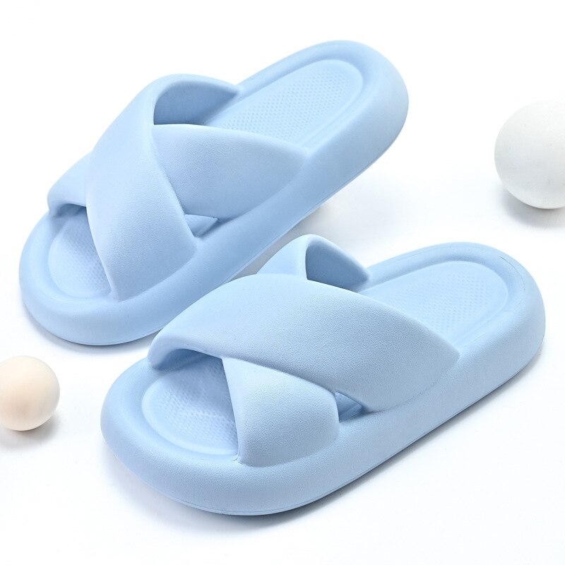 Platform Slippers Women Fashion Home Eva Indoor Pillow Slides Bathroom Men Flip Flops Sandals Summer Beach Shoes