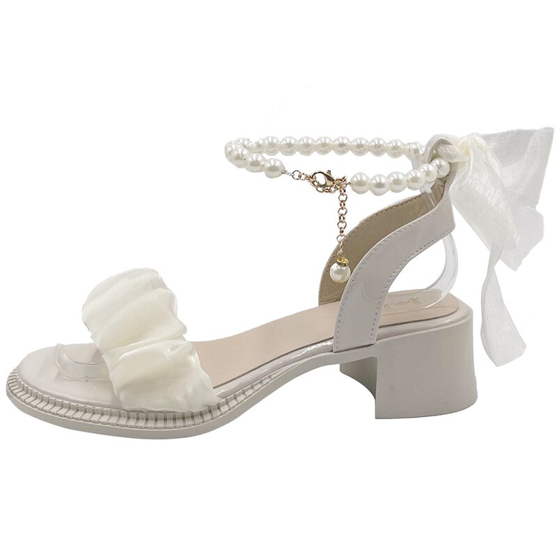 Platform Sandals Female Shoe Summer Lace Denim Wom...