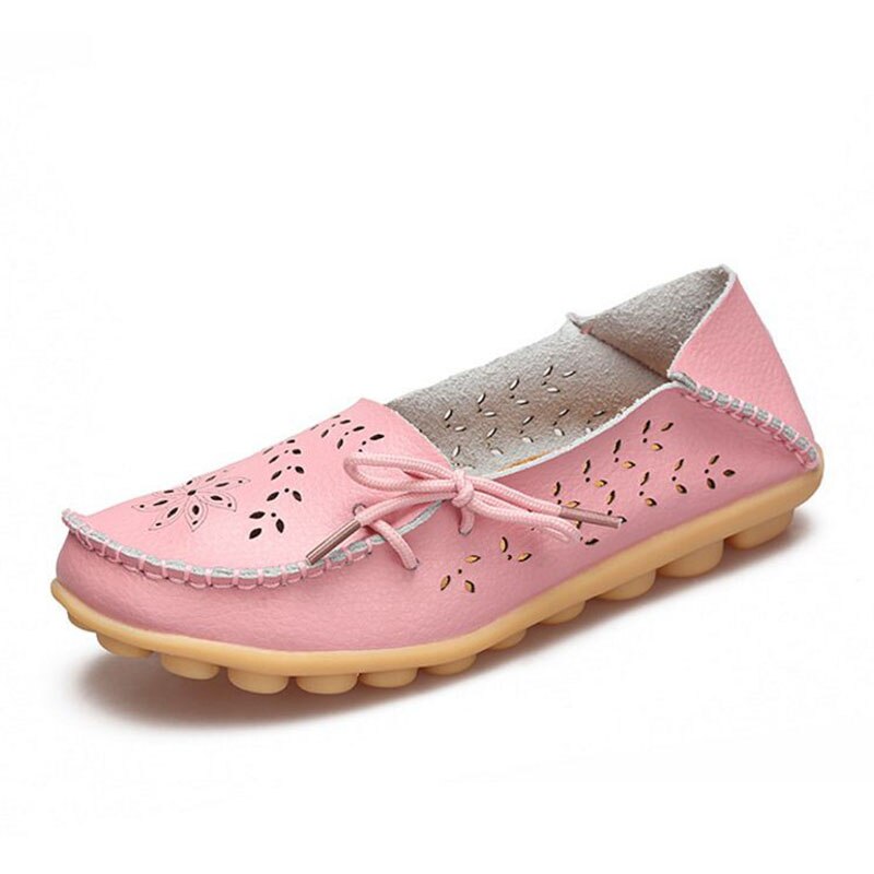 Real Leather Flat Shoes Woman Fashion Leisure Shoes Daliy Women Office Lady Party Footwear