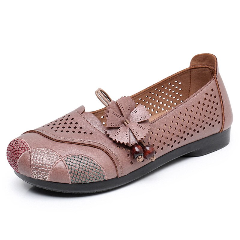 Shoes For Women Summer Flats Ladies Breathable Driving Shoes Woman Loafers Mom Low Heels Shoes