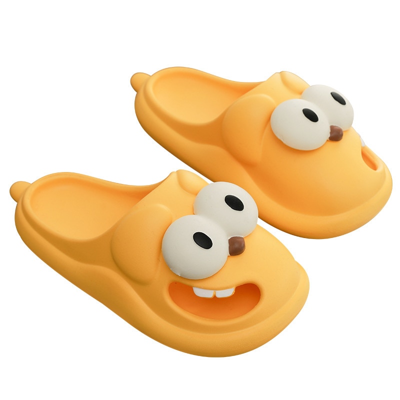 Slippers Female Summer Cute Cartoon Smile Dog Slipper Home Indoor Anti Slip Thick Sole Cool Sandals women