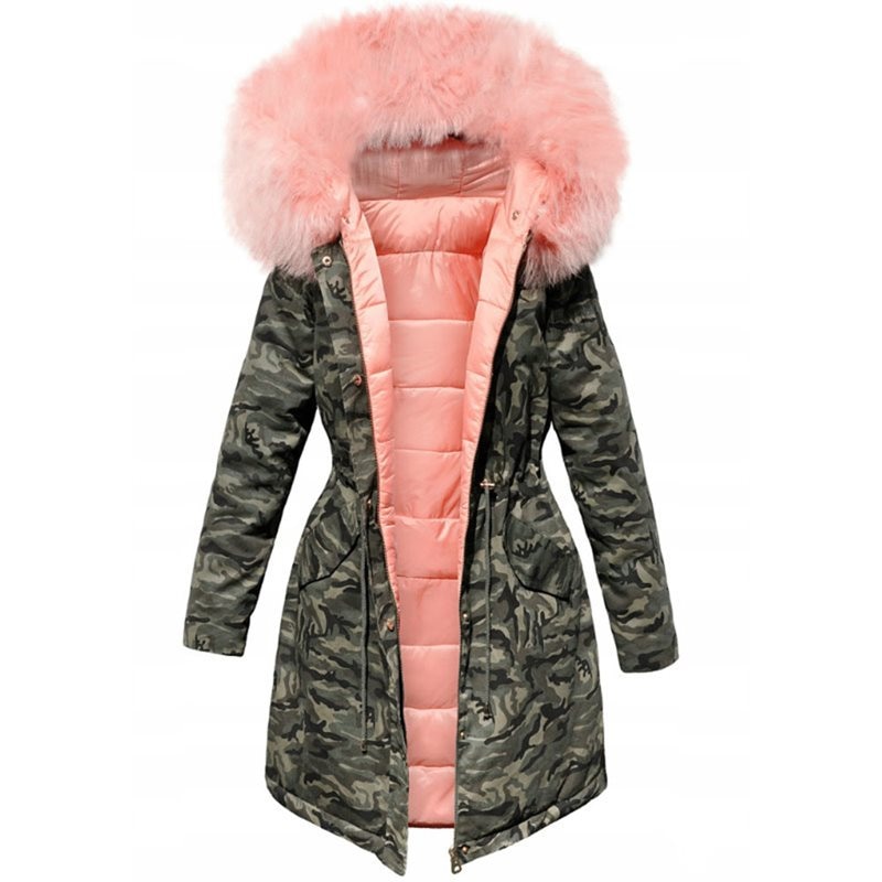Quilted Coats Women Winter Jacket Hooded Parkas Wi...