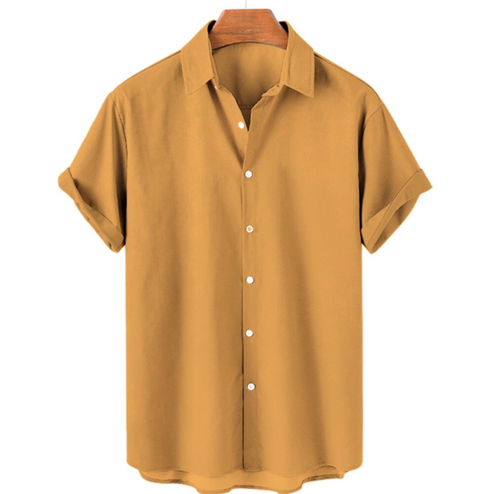 Men's Shirt Hawaii Beach Solid ...