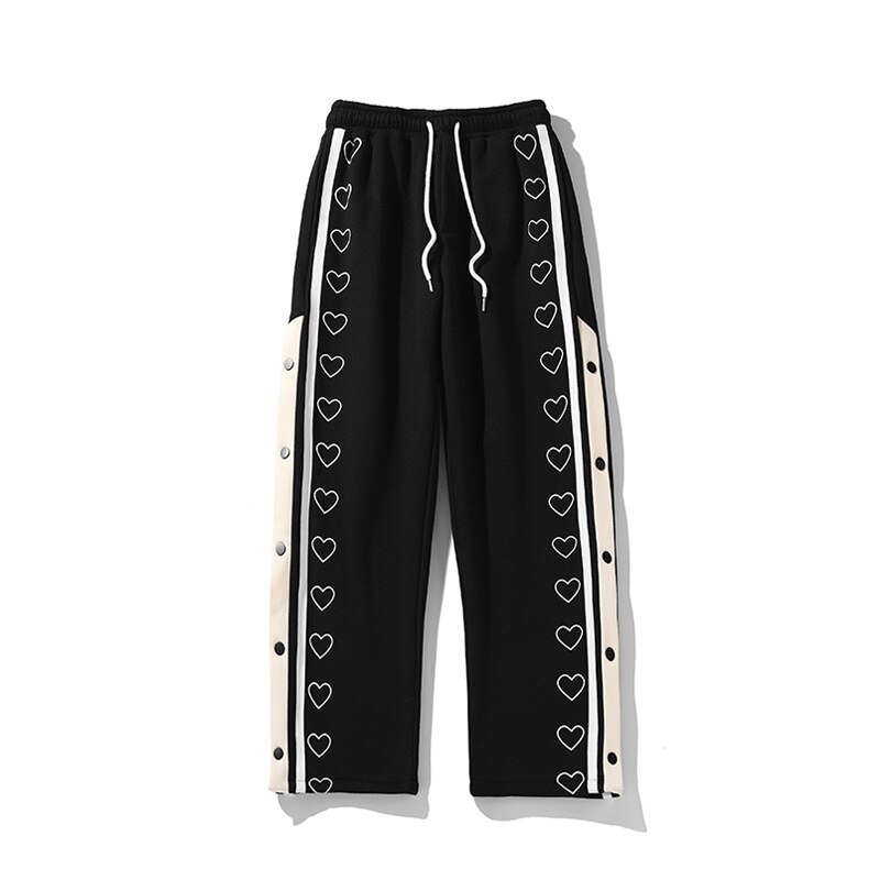 Wide leg Sweatpants Male Oversize Casual Straight ...