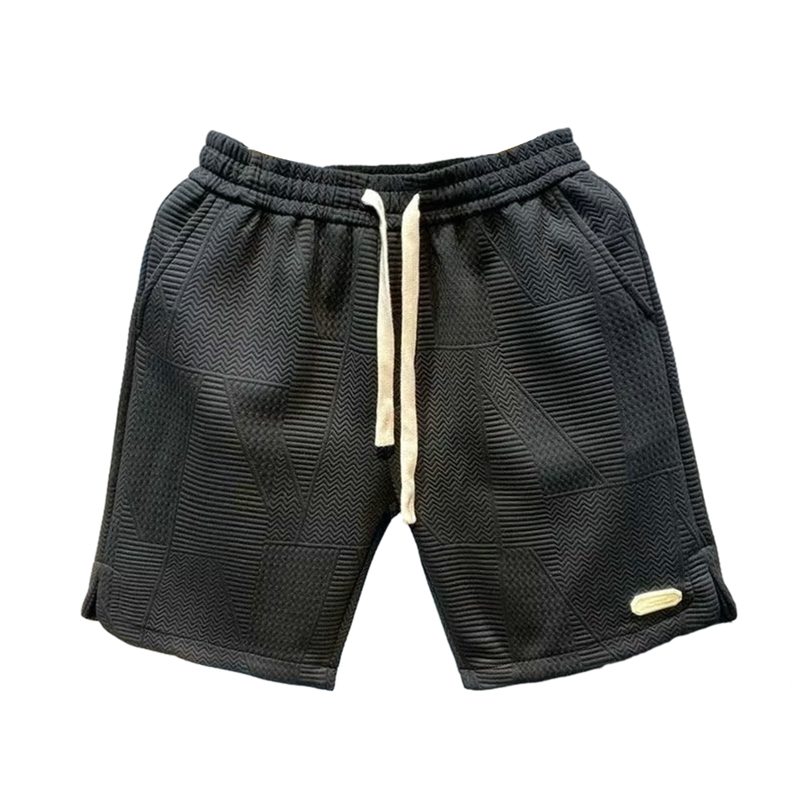 Men Fashion Cotton Blend Solid Color Loosen Up The Waist Summer Multi-Pocket Shorts Wide Beach Casual Shorts