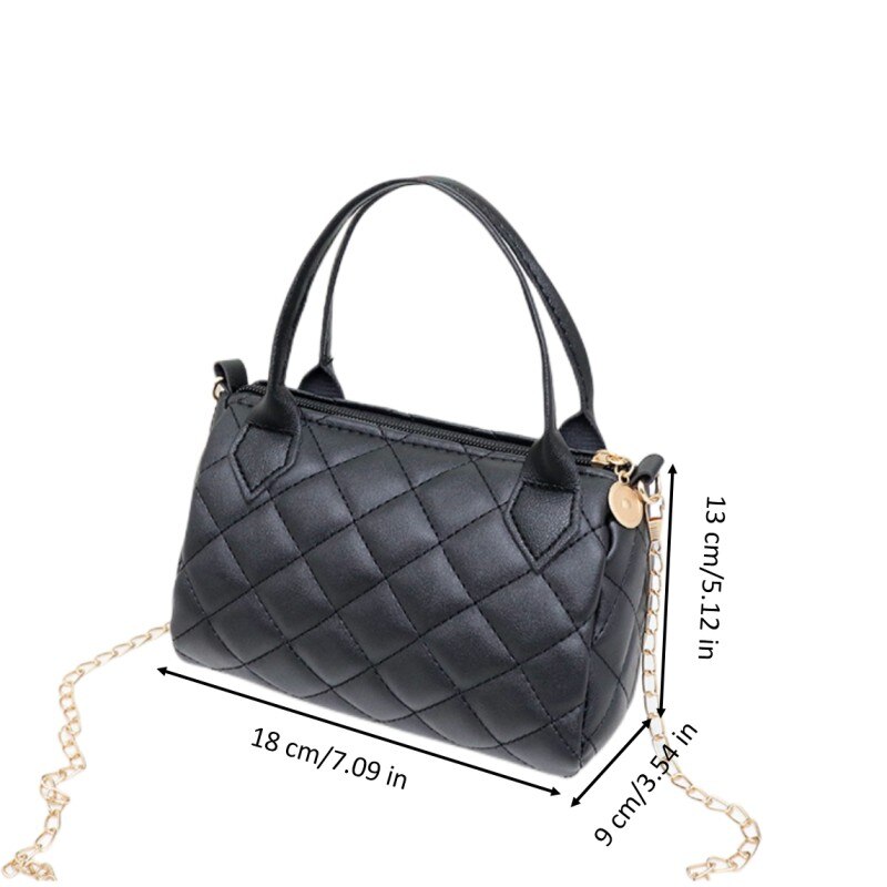 Crossbody Bags for Women Fashion Quilted Shoulder Purse with Convertible Chain Strap Classic Satchel Handbag Trendy Phone Bag