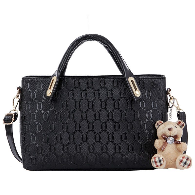 Women Bags Sets Elegant PU Leather Handbag Shoulde...