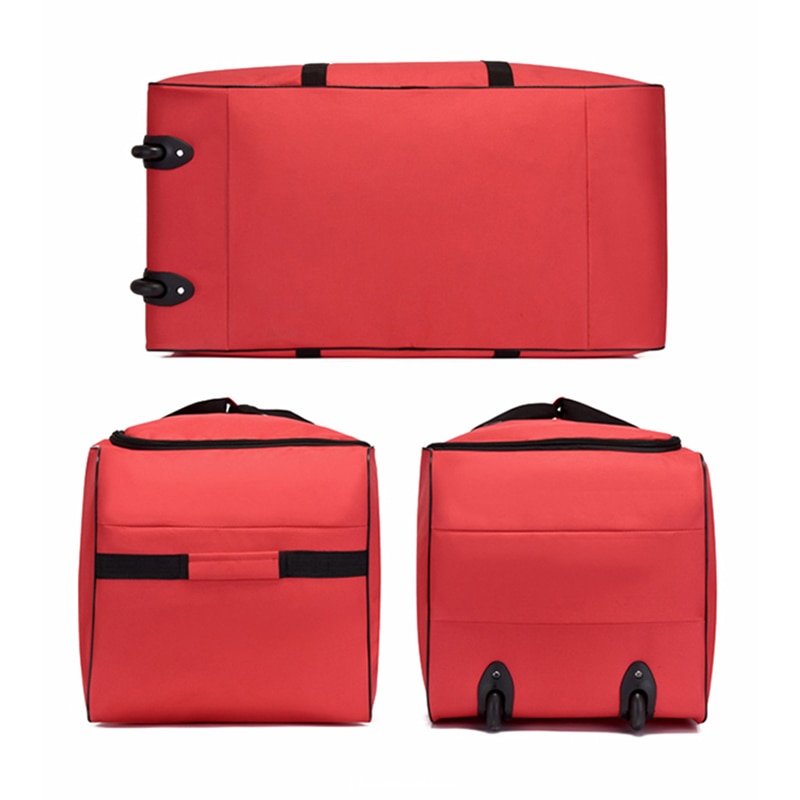 Universal Wheeled Travel Bag For Men Women Foldable Overnight Duffle Multifunction Handbag Traveling Luggage Suitcase