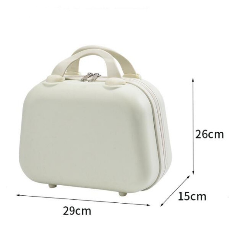 Mini 14 Inch Portable Luggage Simple Solid Color Female Gift Storage Light Boarding Organizer Cosmetic Travel bags for Women