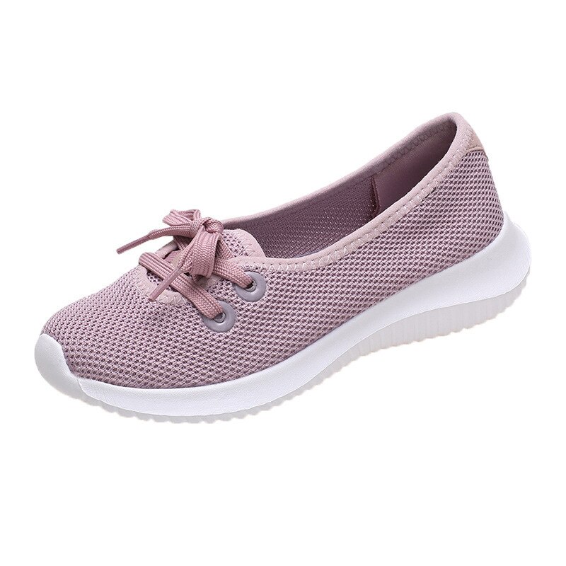 Shoes for Women New Women Work Shoes Comfortable Soft Breathable Mesh Casual Women Sneakers Lace Up Flats