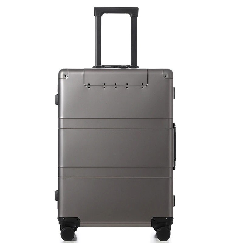 Alloy Men Business Trolley Suitcase High-quality Boarding Password Case Hand Luggage