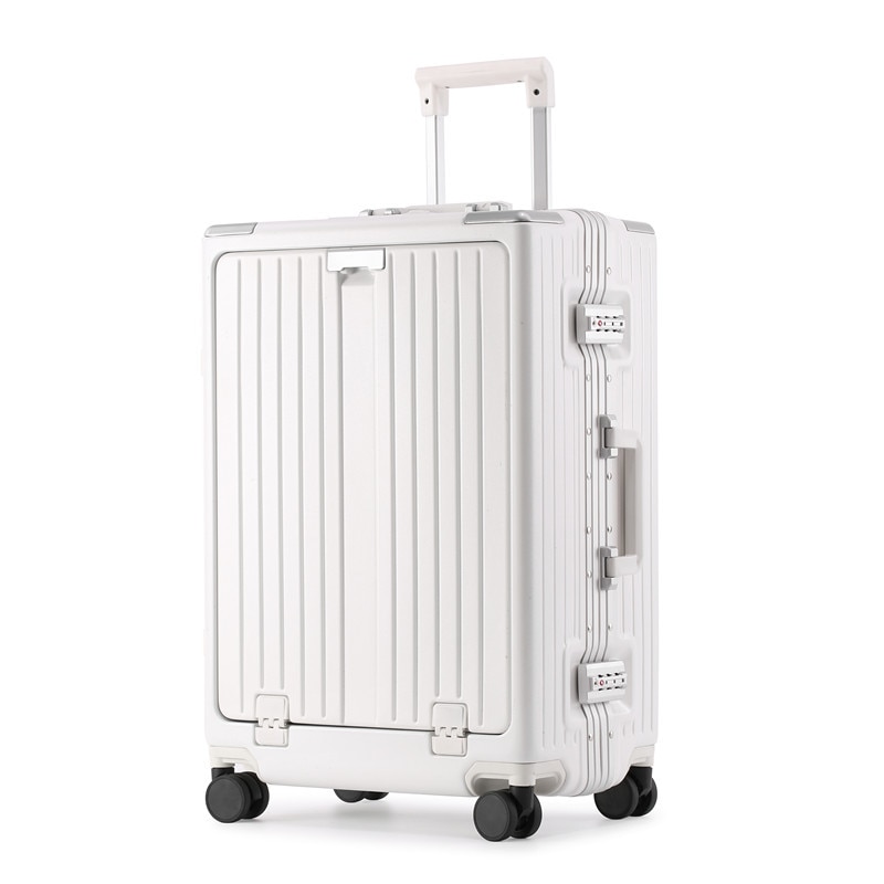 New front Open Lid suitcase Multifunctional chargi...