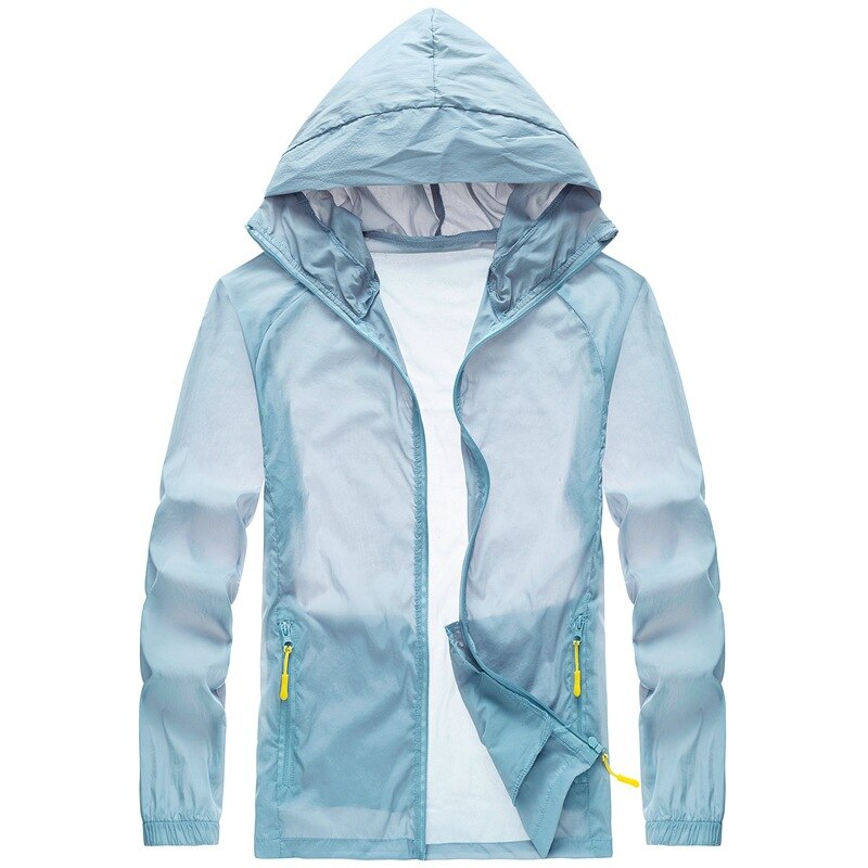Camping Quick Dry Jacket Women Waterproof Rain Sun Protection Clothing Fishing Hunting Clothes Skin Windbreaker with Pocket