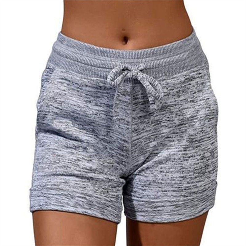 New Summer European Style Women's Shorts Female High Waist Pants Ladies Casual Fitness Sport Breeches Shorts Plus Size 5XL