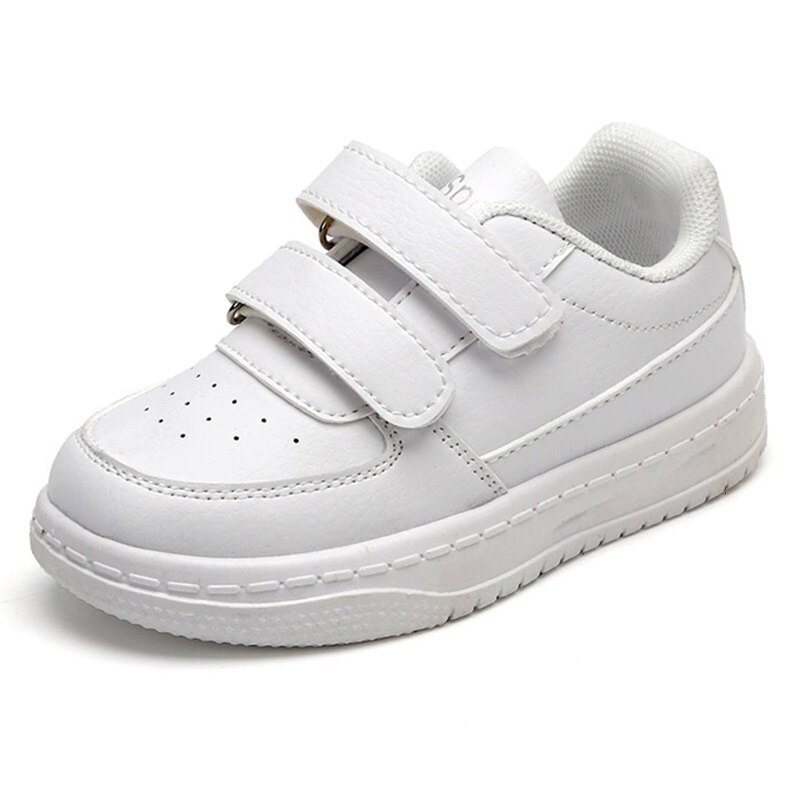 Children Lightweight Casual White Shoes Boys PU Leather School Shoes Outdoor Sports Running Sneakers