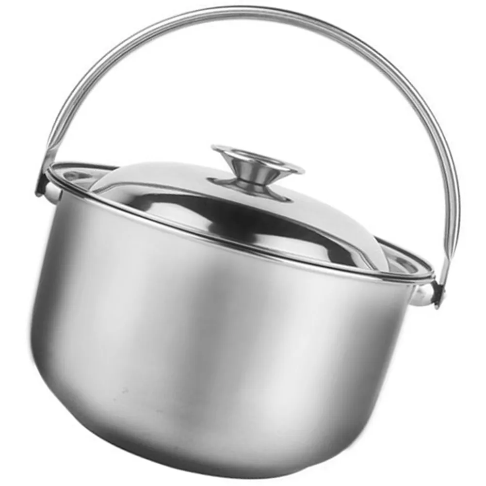 Pot Stainless Cooking Steel Soup Cereal Dough Crea...