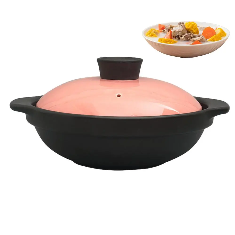 Enamel Non-Stick Stew Pot With Lid Cast Iron Casserole Enamel Coating Kitchenware Casserole