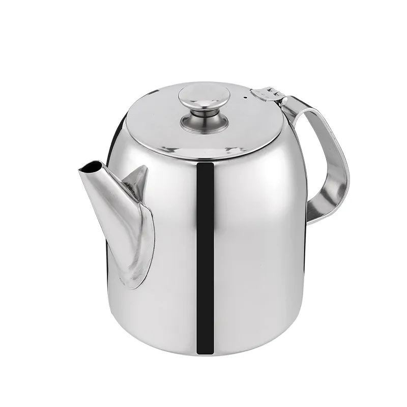 Stainless Steel Teapot Coffee Pot Kettle With Filtering Holes Support Stove Cooking Home Kitchen Bar Coffee Shop Accessories