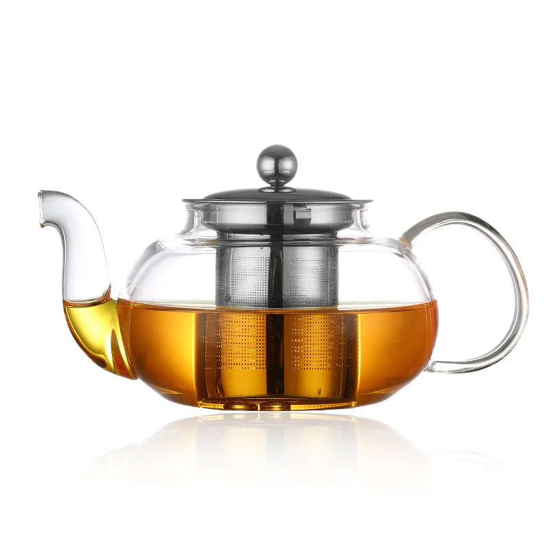 Heat Resistant Glass Teapot Flower Tea ...