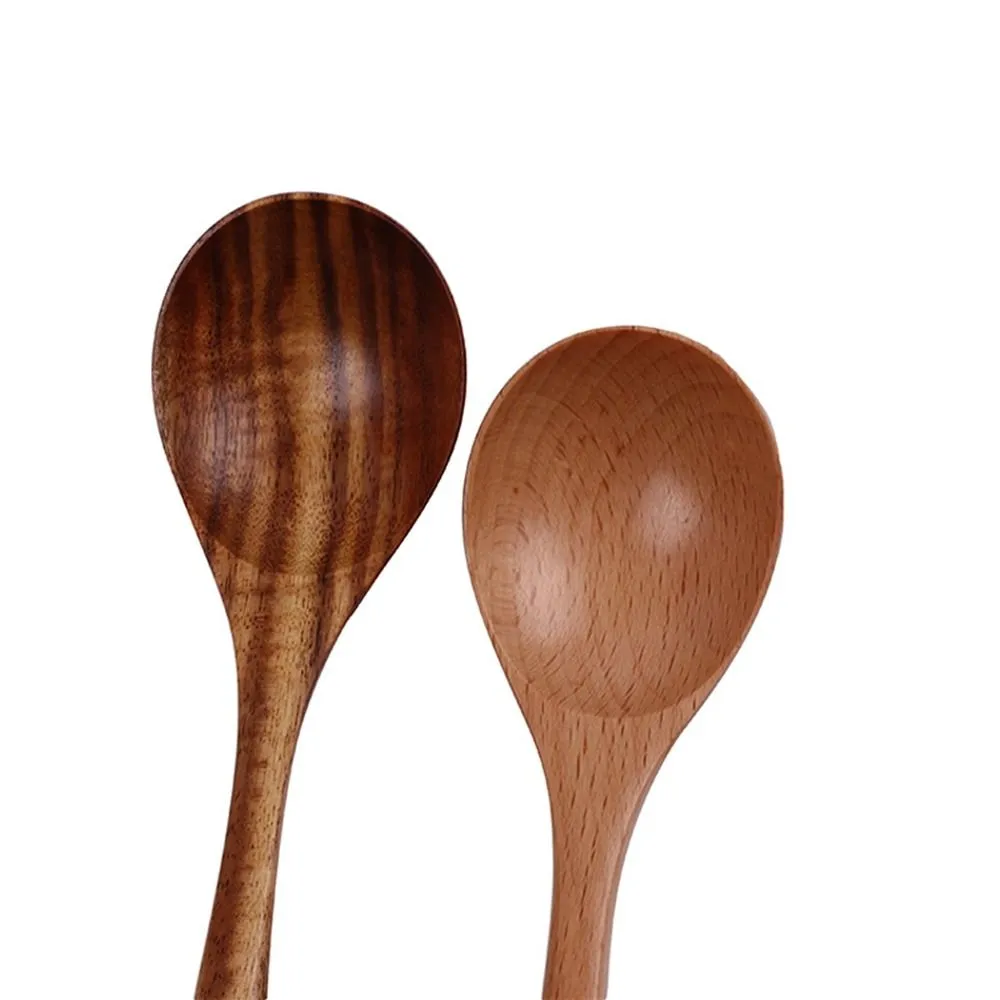 2 pcs Wood Spoon Healthy Acacia Wooden Cooking Spo...