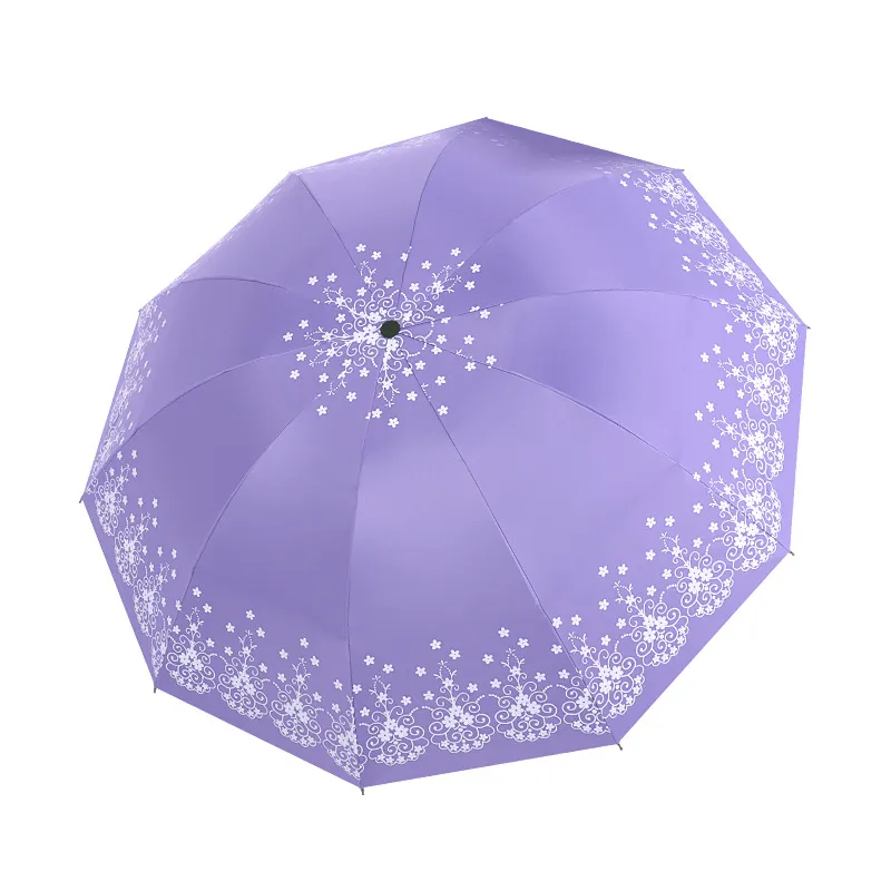 10-Bone Manual UV Blocking Umbrella Large ...