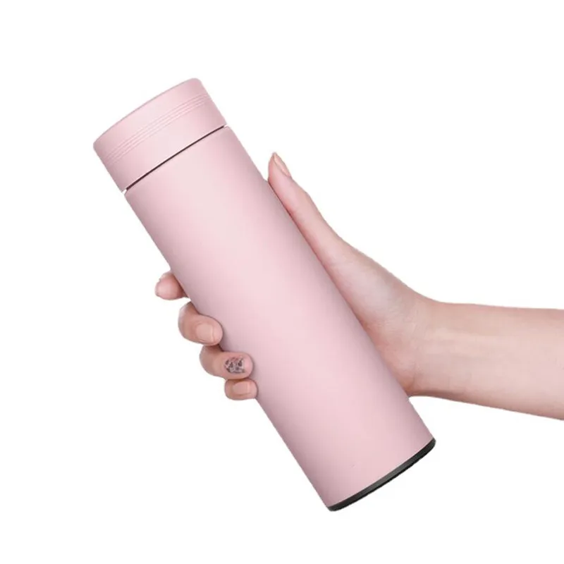500ml Smart Water Bottle Stainless Steel Thermos T...