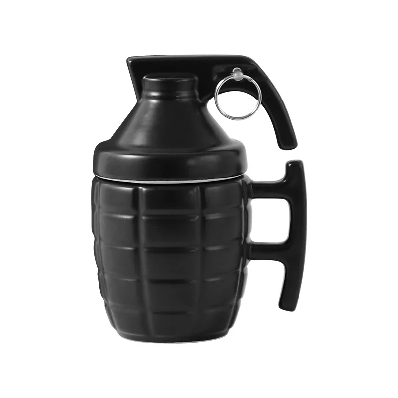 350ml Creative Ceramic Grenade Mug Home Office Supplies Milk Coffee Mug Shape Mug