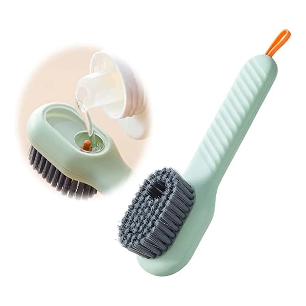 Multifunctional Liquid Shoe Brush Soft-bristled Shoe Brush Long Handle Brush Clothes Brush Clothing Board Brushes Cleaning Tool