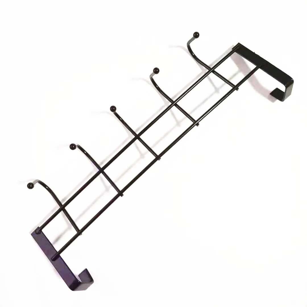 Hooks Over The Door Home Bathroom Organizer Rack Holder Clothes Coat Hat Bath Towel Hanger Shelf Bathroom Kitchen Accessories