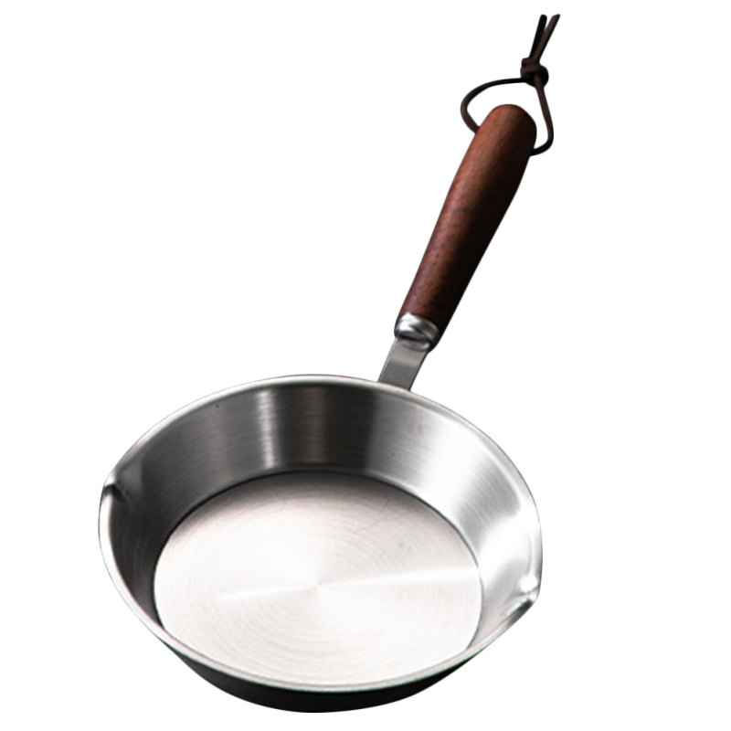 Frying Pan Stainless Steel Saucepan Oil Heating Po...