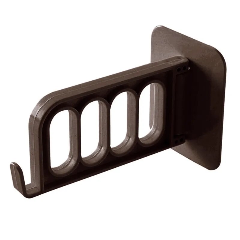 Folding Wall Hanger Hook Self-adhesive Hooks Rack Storage Keys Holder for Bedroom Kitchen Room Clothes
