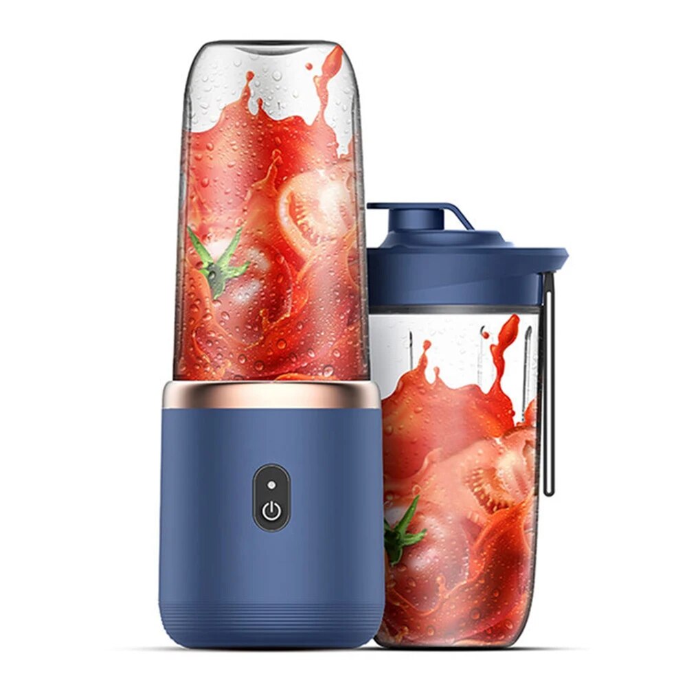 Juicer Cup 400ml Smoothie Blender Cup Mini USB Charging Fruit Squeezer Food Mixer Ice Crusher Portable Wireless Juicers