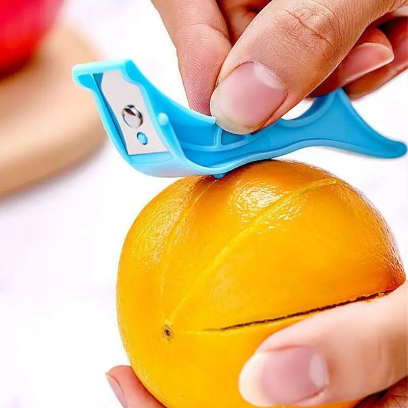 Portable Fruit and Vegetable Peeler: Stainless Steel Peeler for Apples, Kiwis, Oranges, and Potatoes - Manual Peeling Tool for Kitchen