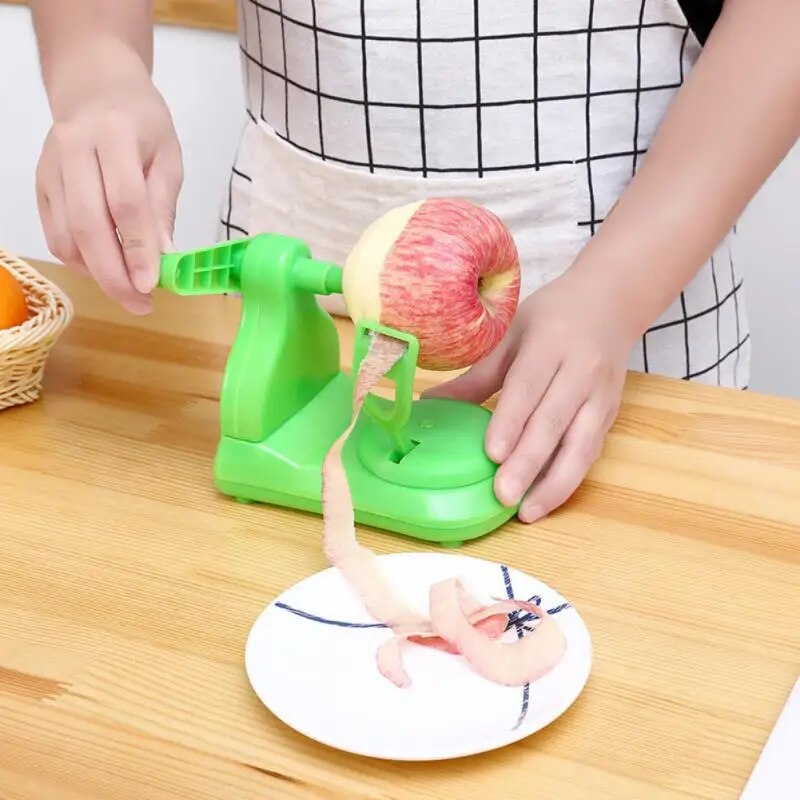 Manual Apple & Pear Peeler: Multifunctional Fruit Peeling Tool - Stainless Steel Kitchen Gadget for Vegetables