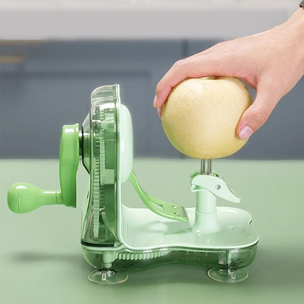 2-in-1 Apple Peeler: Hand Crank Fruit Peeler and C...