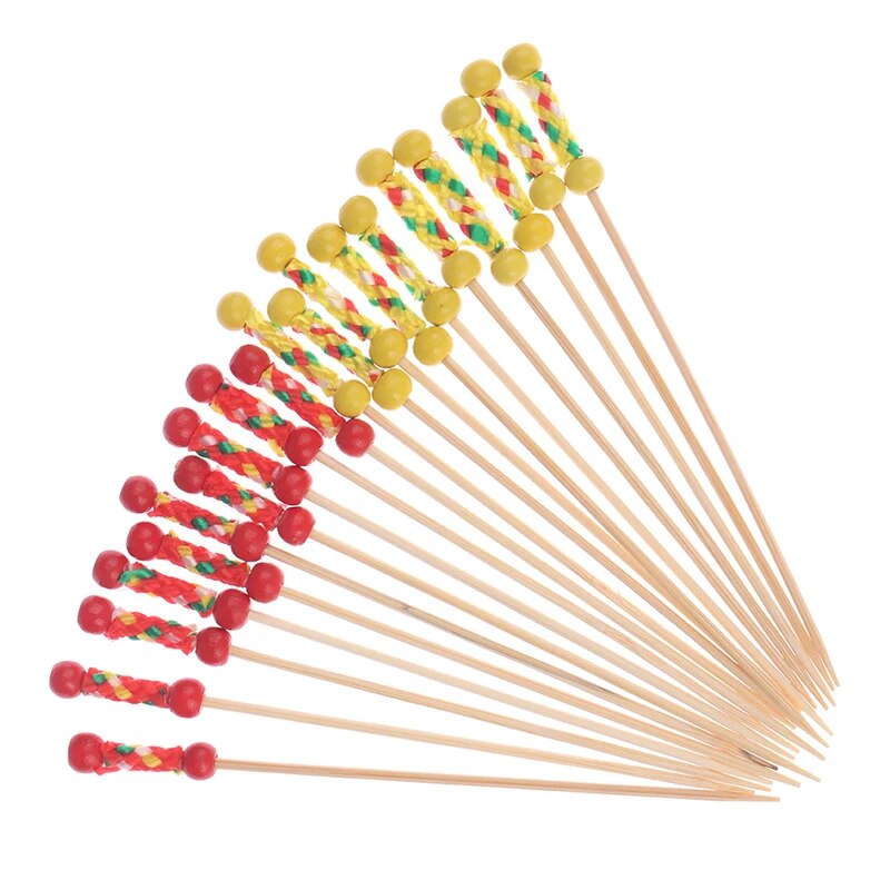 100Pcs/Pack Creative Fruit Fork Cocktail Stick ...