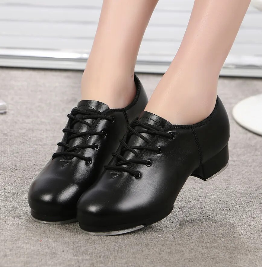 Performance Tap Dance Shoes: High Heel Soft Sole L...