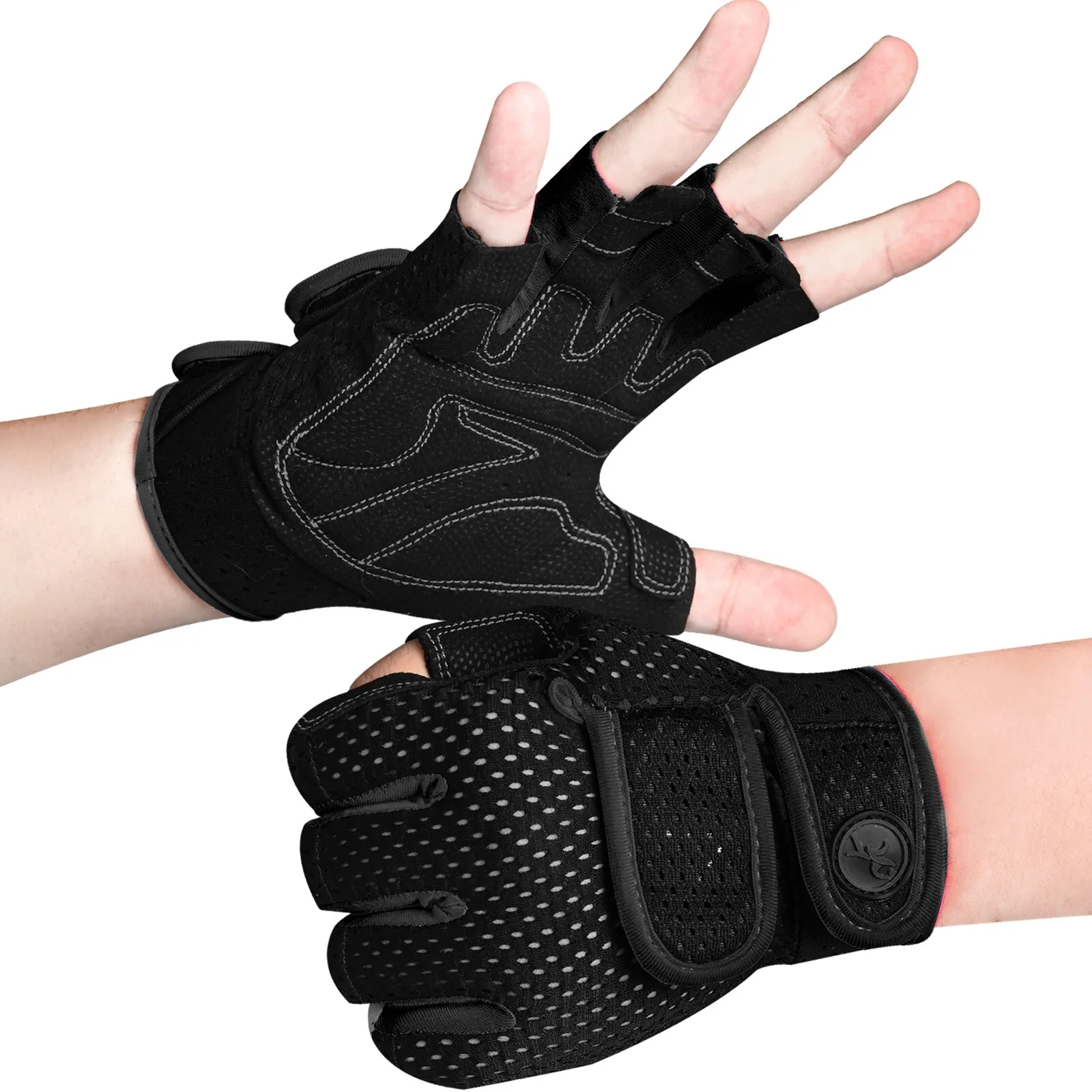 Workout Gym Gloves Men Women SBR Pads Half Finger Wrist Support Exercise Fitness Gloves For Training