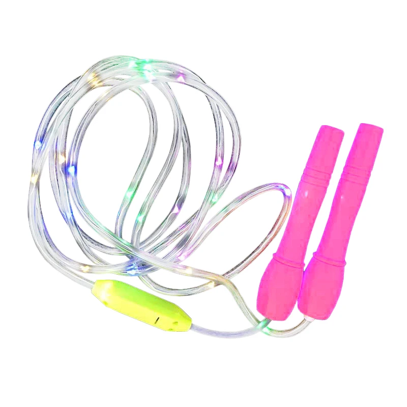 Children Glowing Speed Skipping Rope Kids LED Luminous Jumping Cord Indoor Outdoor Fitness Tool