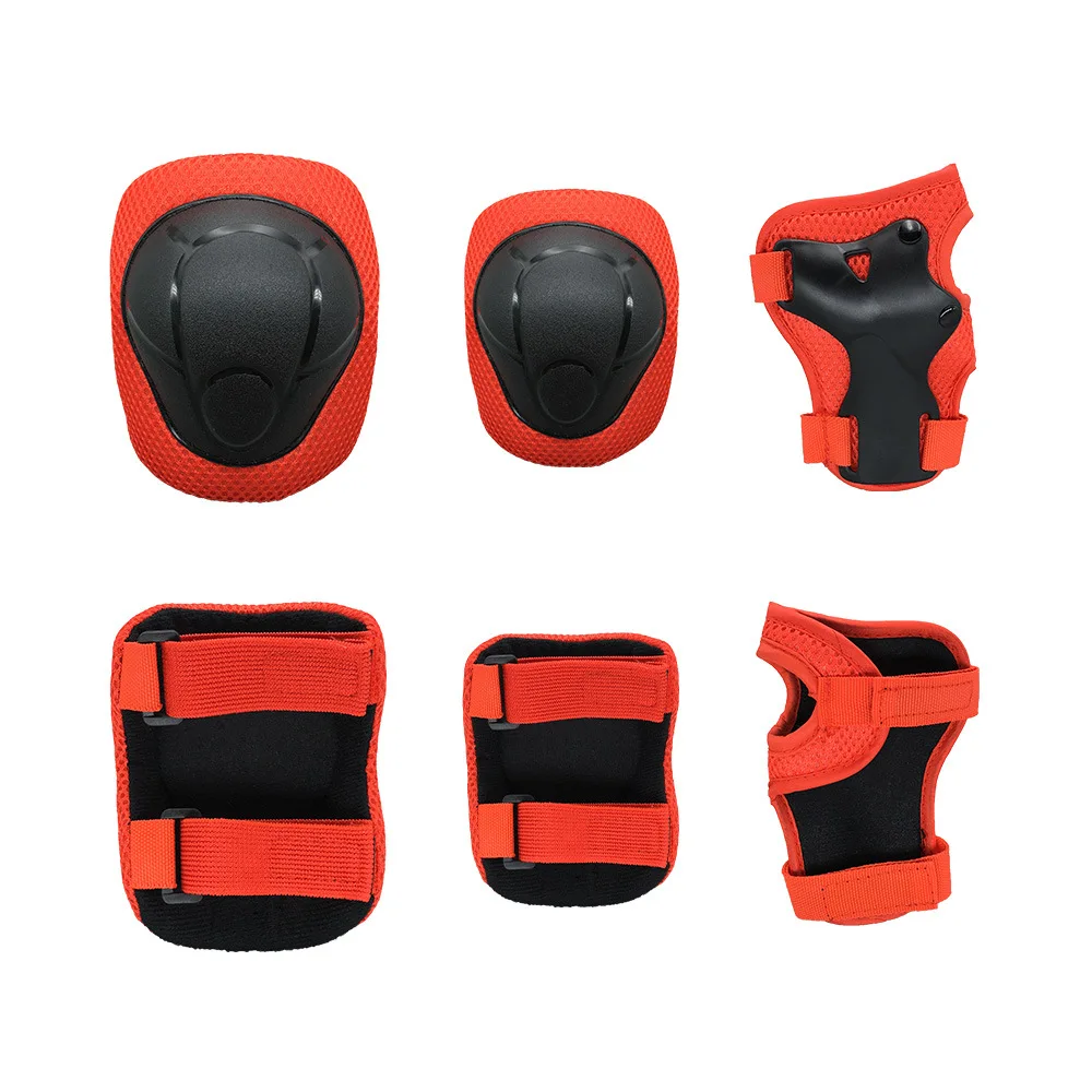 6pcs Kids Protective Gears Set Knee Pad Elbow Pads Wrist Guards Child Safety Protector For MTB Bike Skating Skateboard Roller