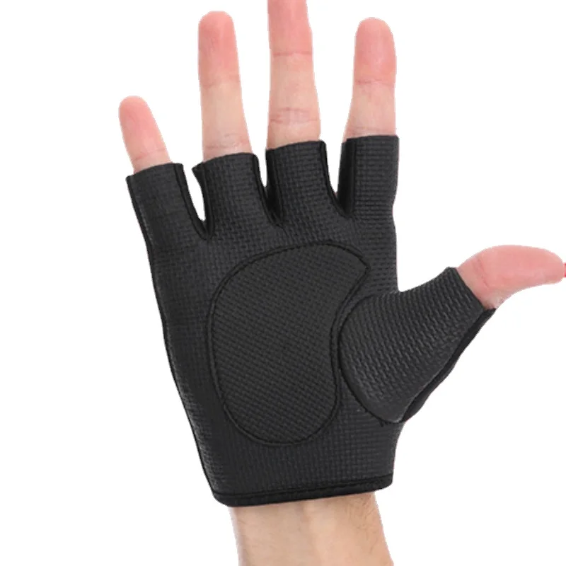Half finger gym sports gloves weight lifting fitne...