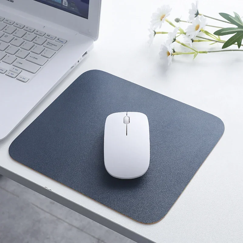 Waterproof PU Leather Mouse Pad Gaming Simple Antislip Desk Mat Computer Mouse Pad Desk Accessories School Office Accessories