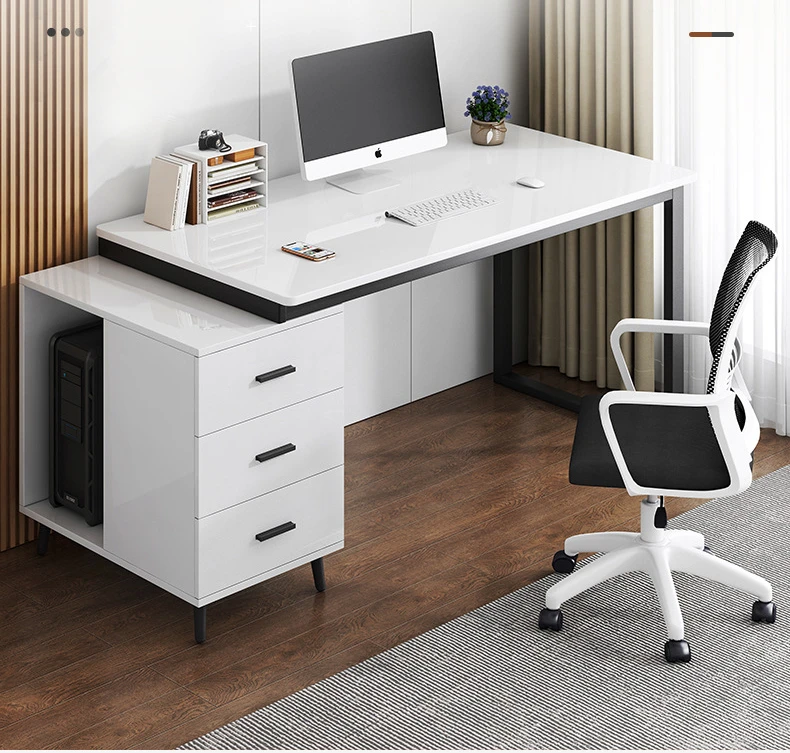 Luxury Wood Office Desks Staff Simplicity Storage Study Bedroom  Office Desks Table Computer Bureaux Meuble Work Furniture