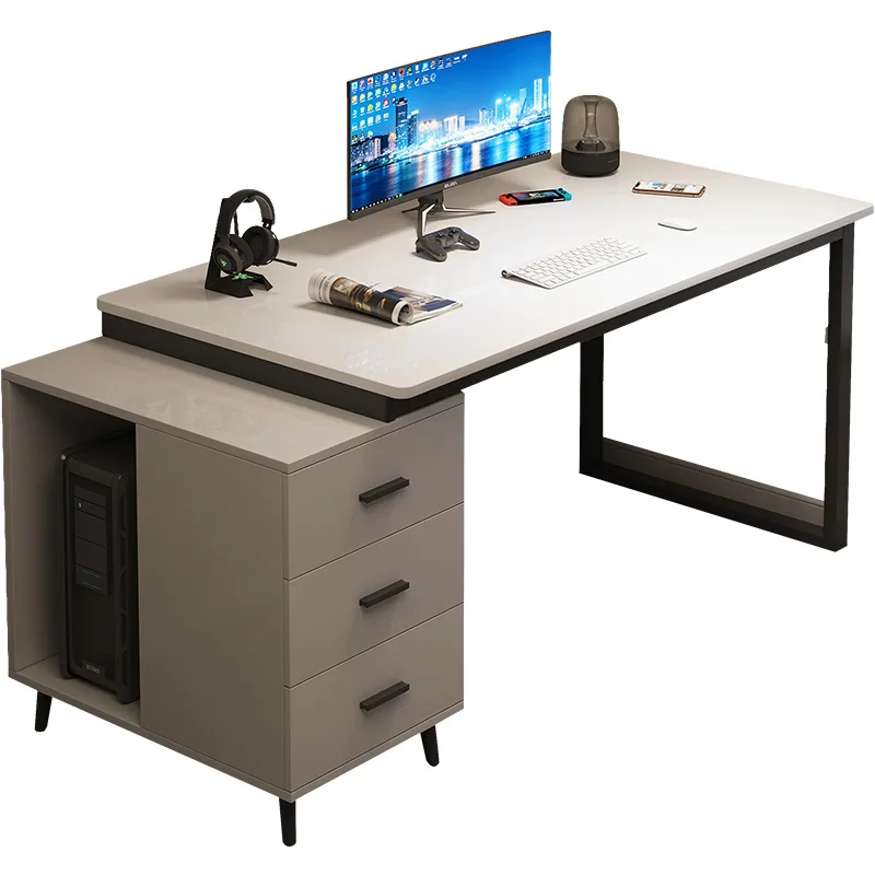 Luxury Wood Office Desks Staff Simplicity Storage ...