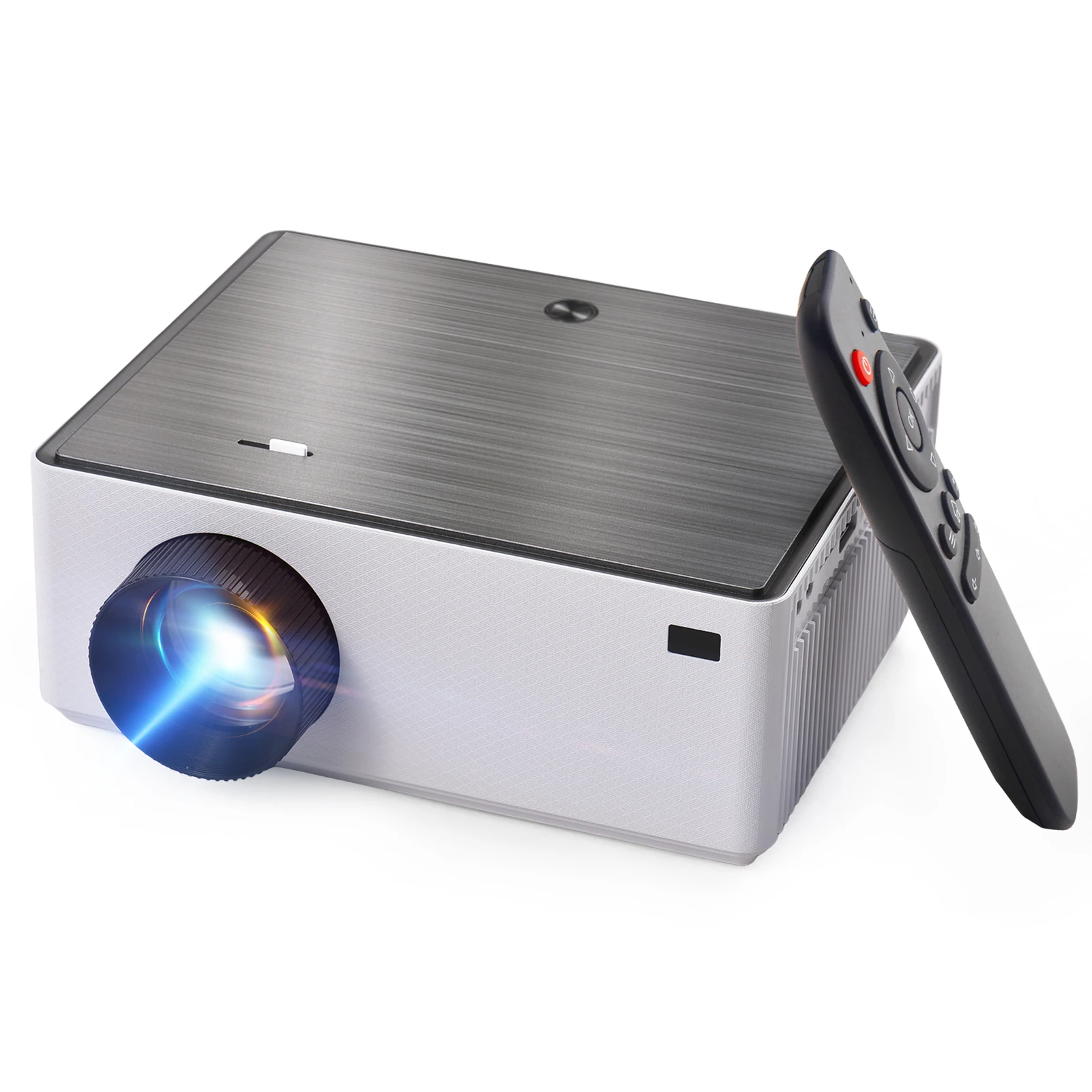 Portable 1080P Projector with 2.4G/5G Dual-Band Wi...