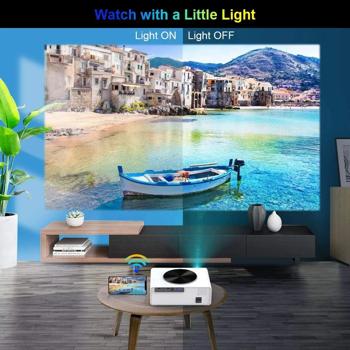 1080p projector Factory Factory Native 1080p Projector 7200 High Lumens Home Projector