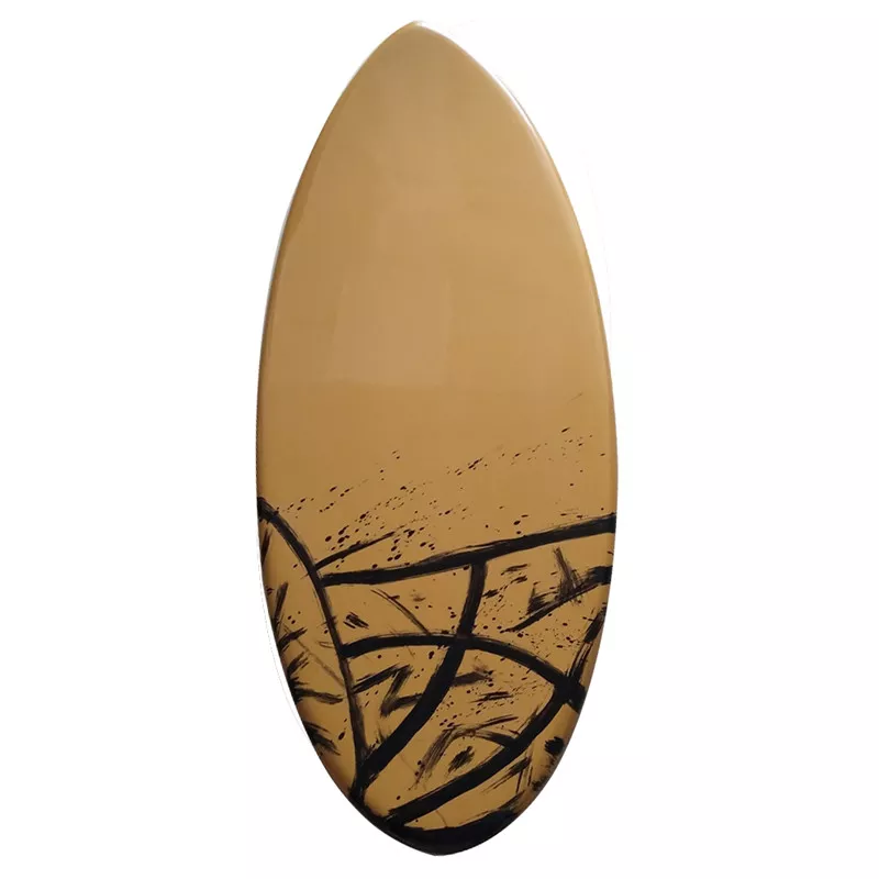 Board in Surfing Brown with Black Color Surfboard ...