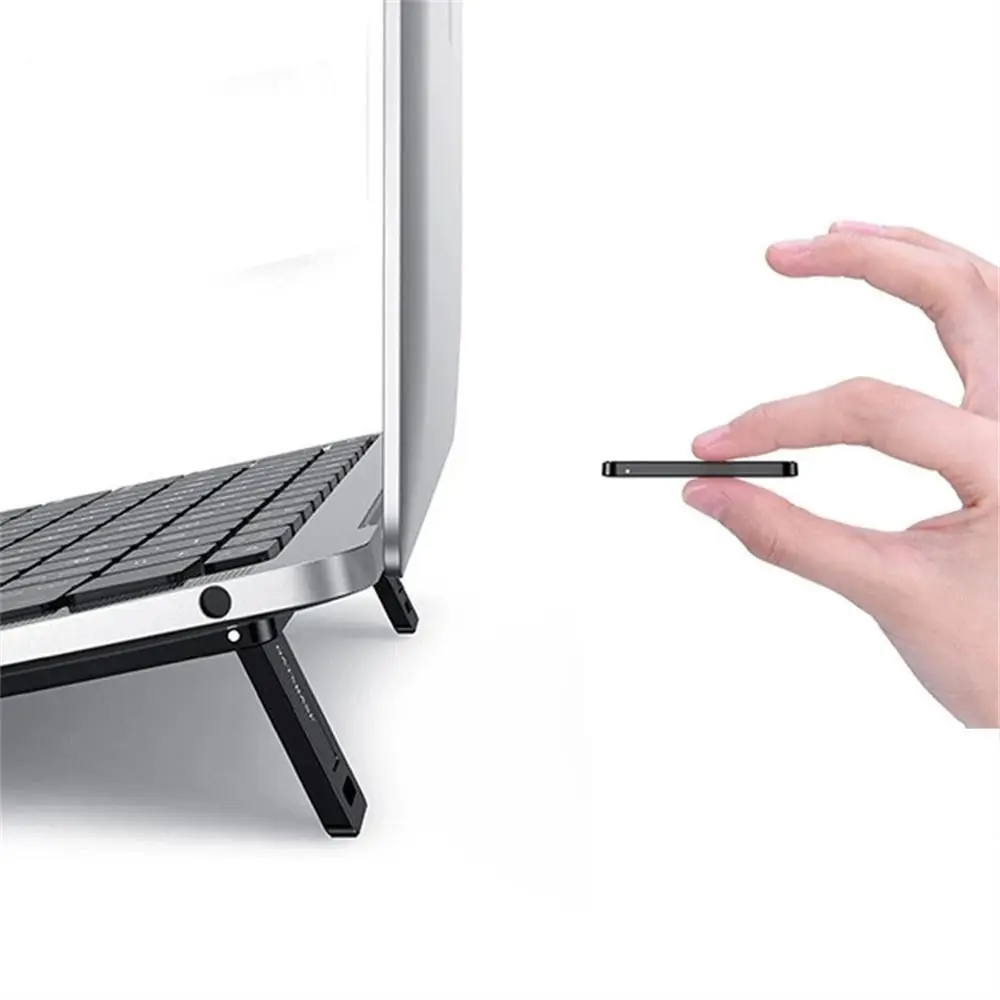 2Pcs Adjustable Height Foldable Keyboard Laptop St...